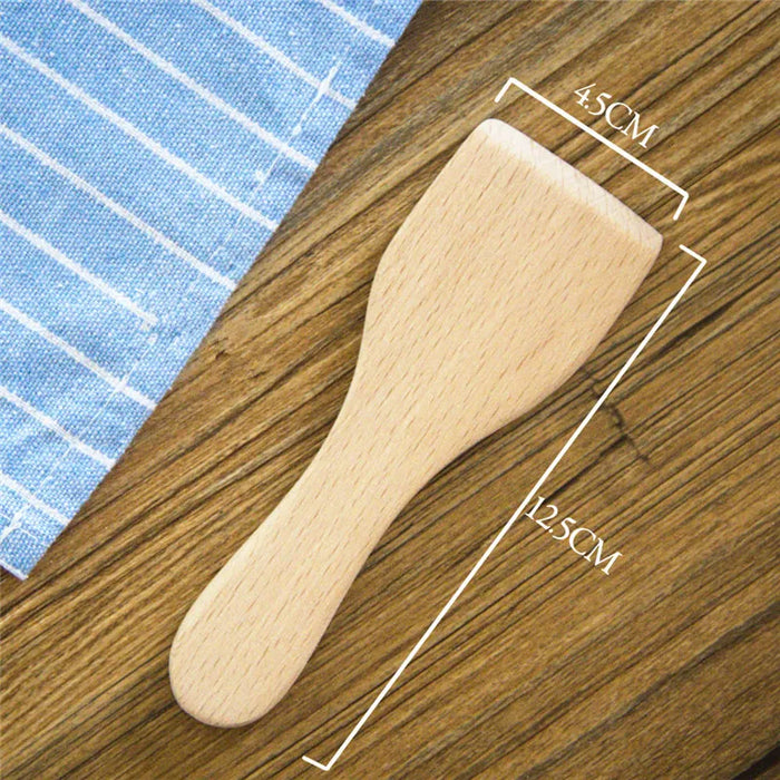 Multifunctional wooden cooking utensils with easy-to-hold handles