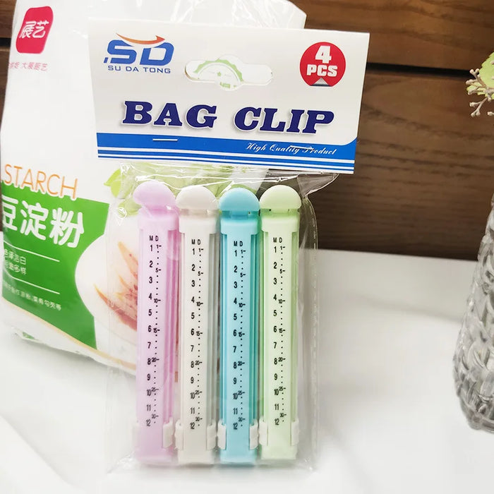 Reusable sealing clips for snack bags and food packaging