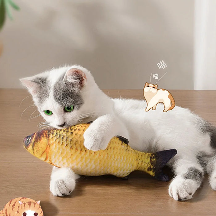 Realistic Cat Plush Doll, Simulation Cat Toy with Meow Sound and Playful Function