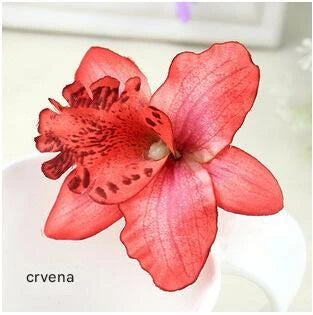 Realistic Orchid Hair Clip for Bridesmaids, Beach Parties and Vacations