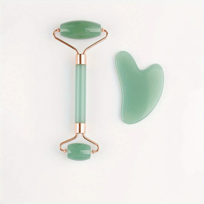 Multi functional resin roller jade pushing massage tool