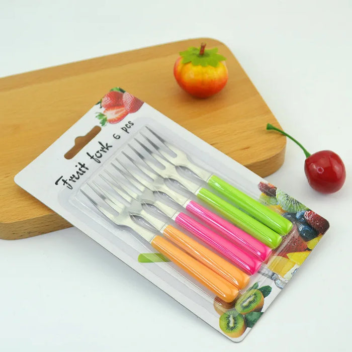 Fruit Fork Set, Made of High-quality Stainless Steel