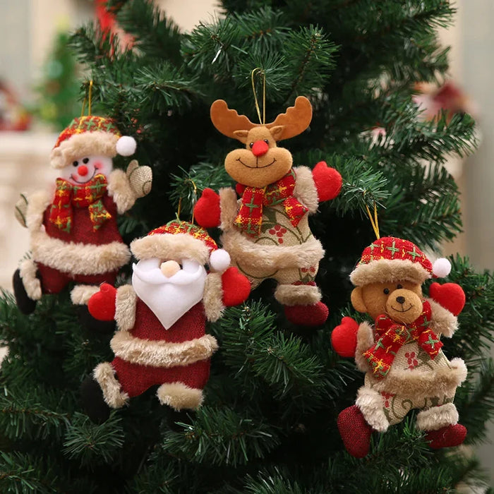 Christmas Ornament Set - Plush Toy Hanging Ornament