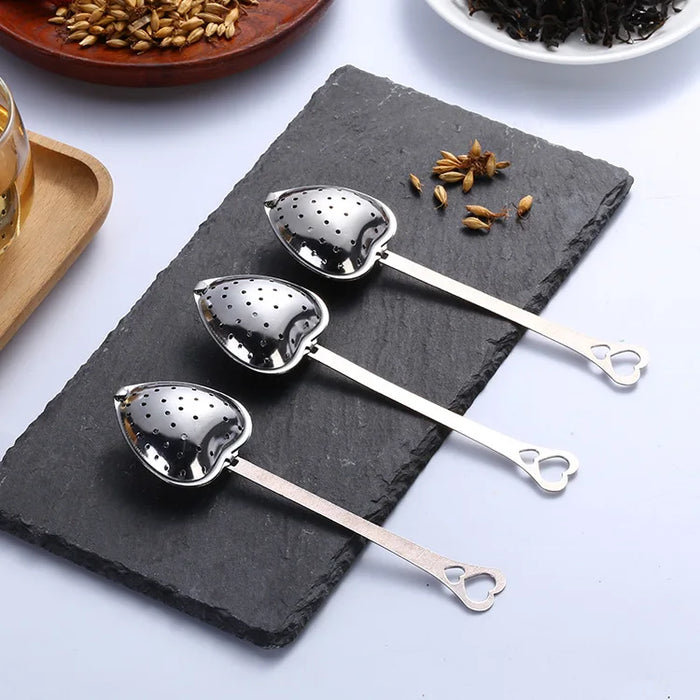 Heart-shaped tea leak stainless steel