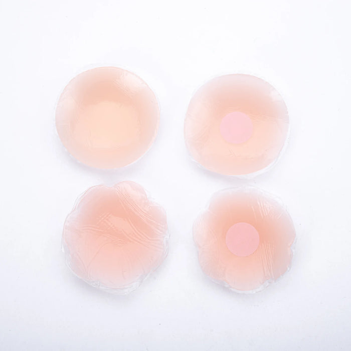 Reusable female invisible adhesive waterproof silicone breast patch