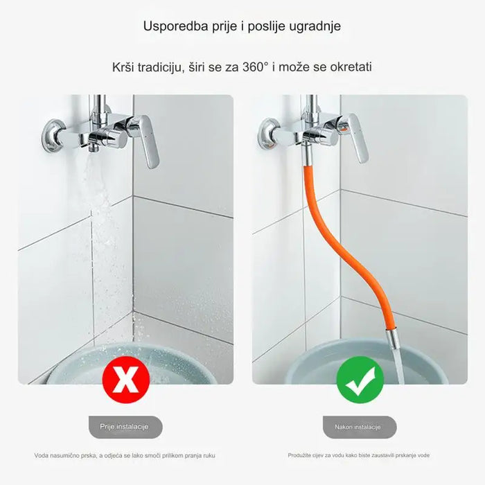 Kitchen faucet extension, multi-gear adjustment