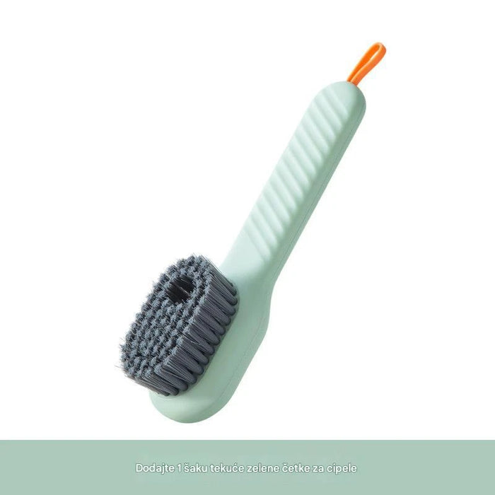 Innovative Liquid Dispensing Shoe Brush, Perfect for Soft and Delicate Shoes