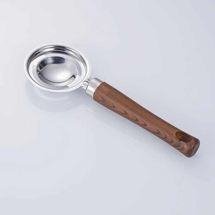 Stainless steel and wood handle kitchenware