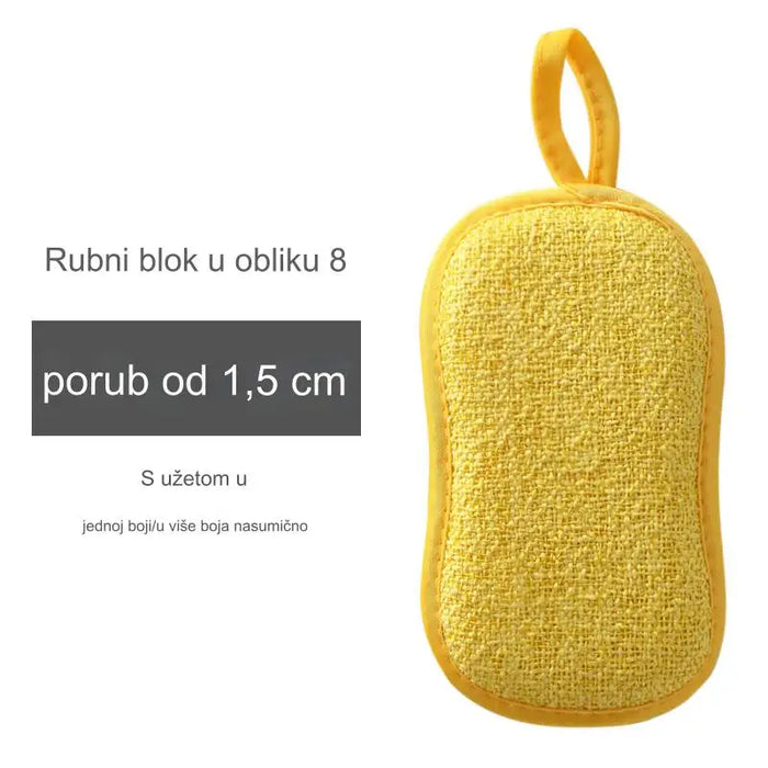 Microfiber Magic Clean Sponge Scrubber for Kitchen Pot Cleaning