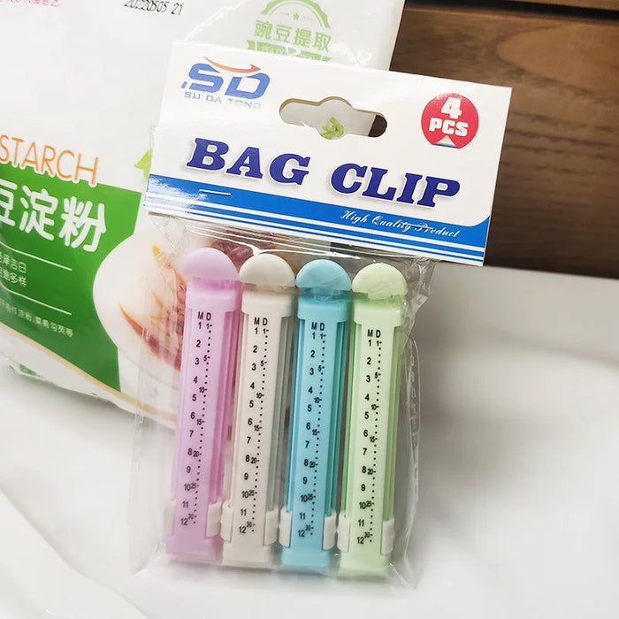 Reusable sealing clips for snack bags and food packaging