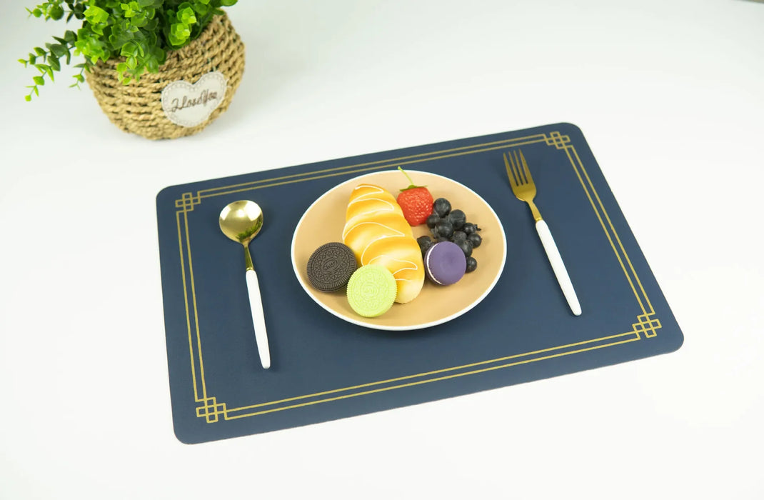 Square printed dining table mat