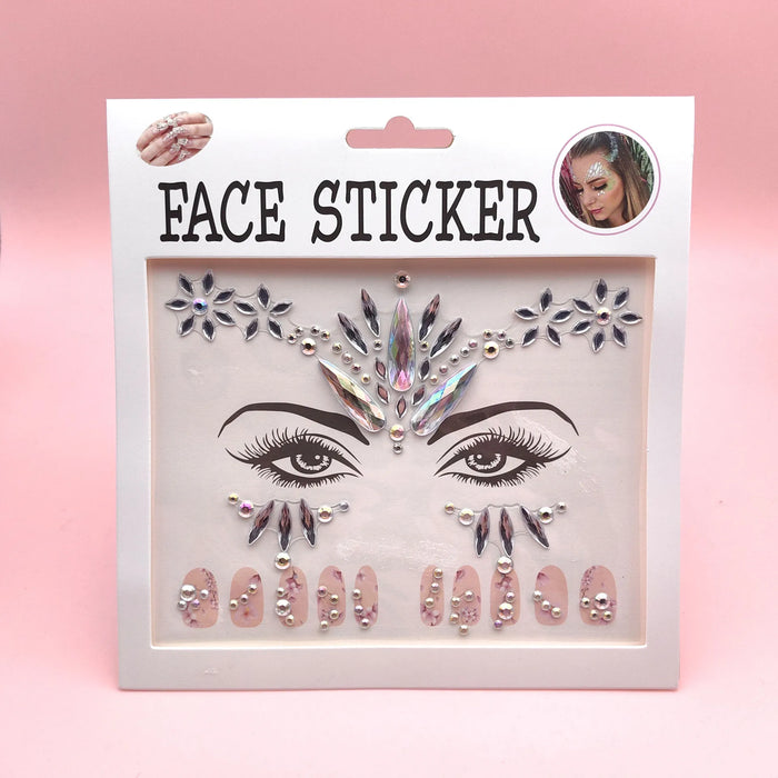 Gemstone Stickers for Glamorous Makeup Nail Art DIY Projects in European and American Style