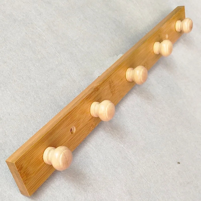 Solid Wood Storage Clothes Hook