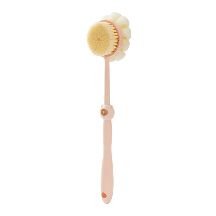 Long handle brush Soft bristle double sided bath brush