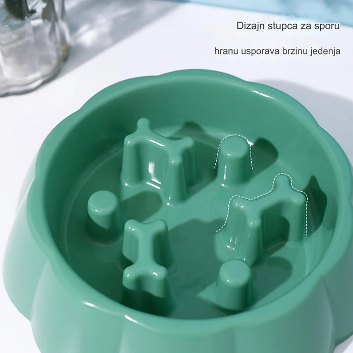 Bone Design Slow Food Dog Bowl