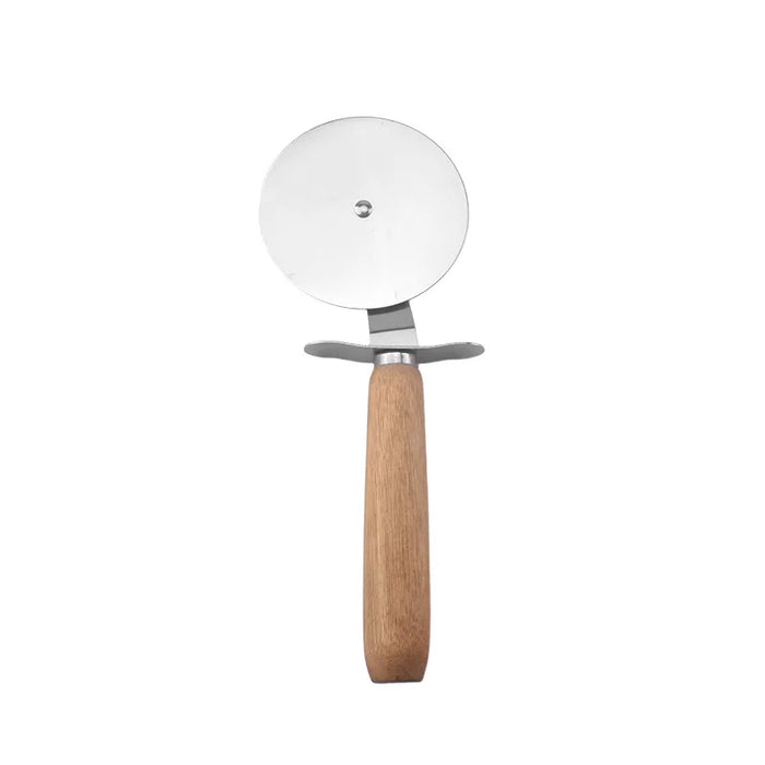 Stainless Steel Pizza Knife with Wooden Handle