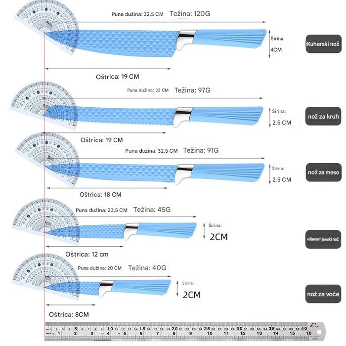 Household kitchen knife