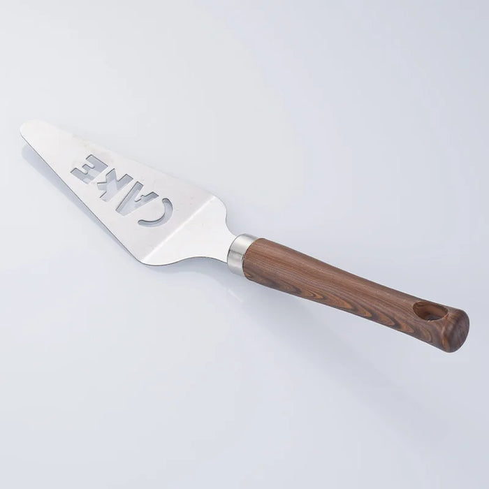 Stainless steel and wood handle kitchenware