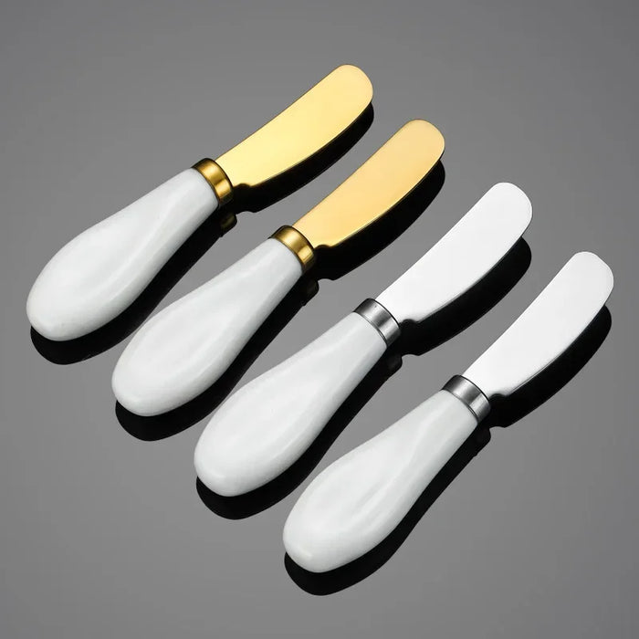 Perfectionist's Stainless Steel Cheese and Butter Knife Set