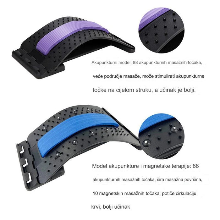 Multifunctional massage pillow for low back pain and lumbar traction