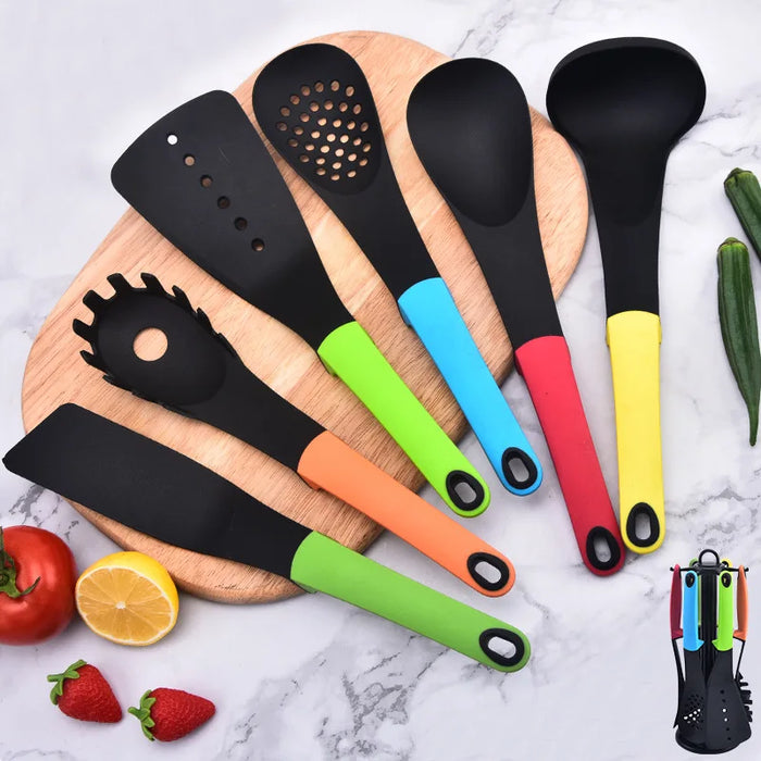 Color cooking tool set with