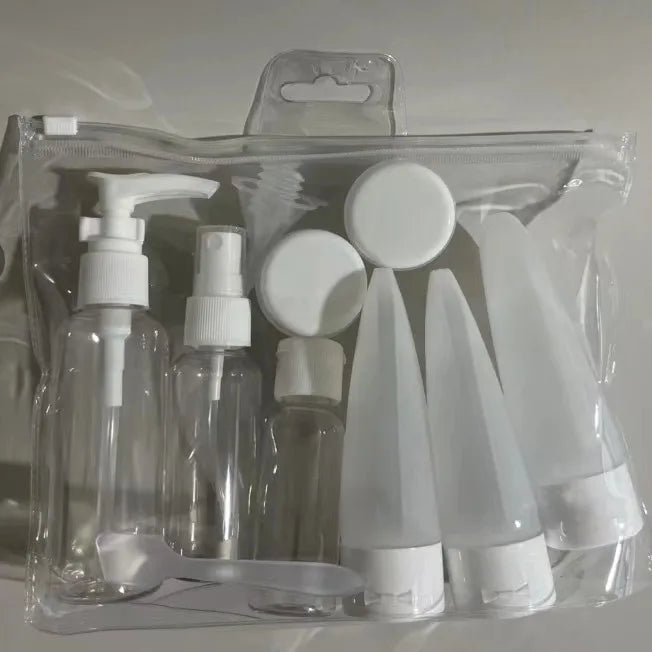 Refillable Bottles Set for Travel, Spray Bottles and Containers for Cosmetics, Skincare, Haircare and Toiletries