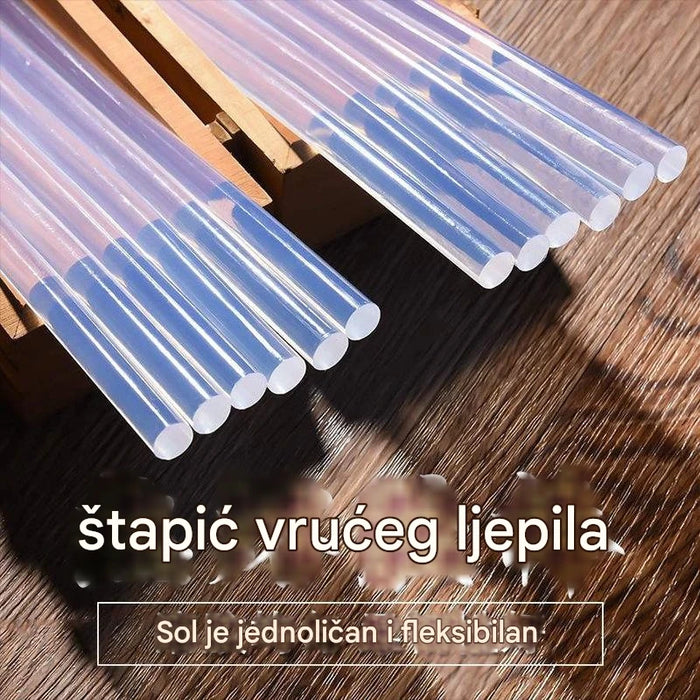 Environmentally friendly transparent hot melt adhesive sticks for arts and crafts projects