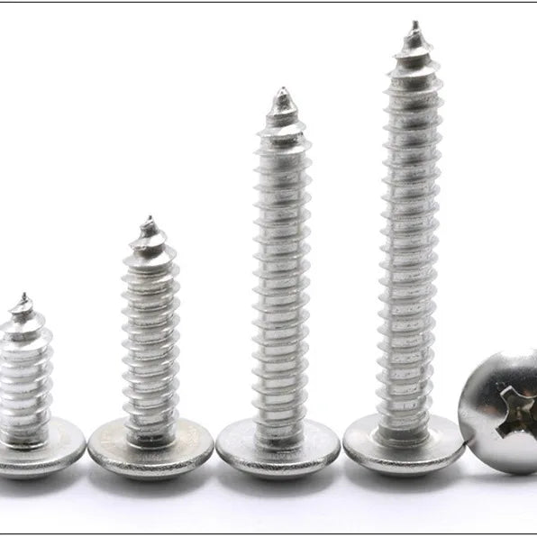 Multifunctional stainless steel screw with flat head and 10-piece expansion tube