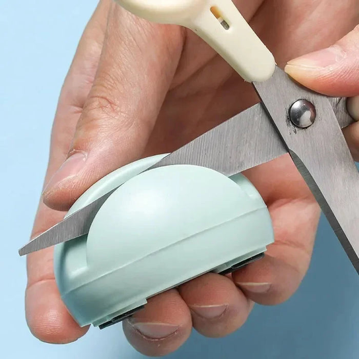 Mini Portable Knife Sharpener, Quick Sharpening for Kitchen Knives, Scissors and More