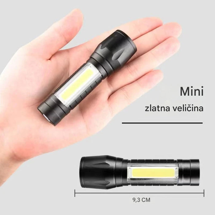 Small plastic flashlight