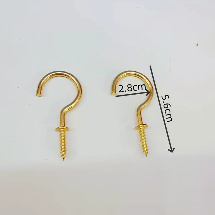 Thickened Copper-plated Cup Hook for Curtain, One-piece Forming and Reinforced Hardware Accessories