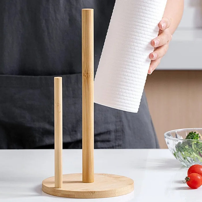 Stylish kitchen wooden tissue holder