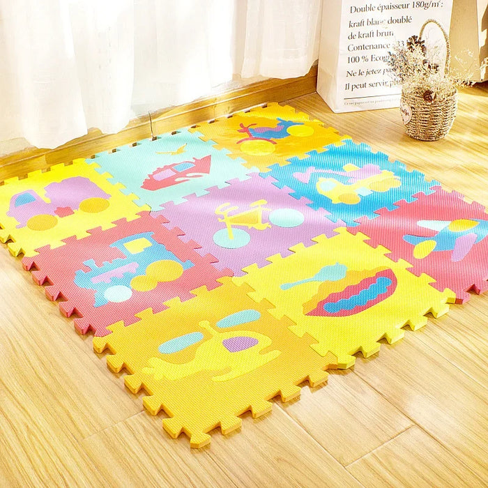 Mingde foam splicing floor mat children's puzzle puzzle floor mat baby bedroom floor splicing non-slip crawling mat