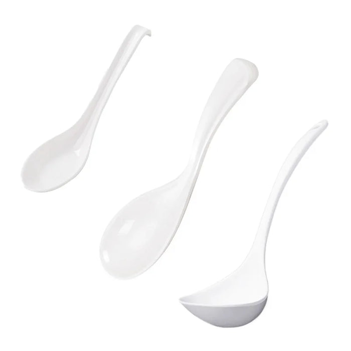 Imitation porcelain plastic spoon