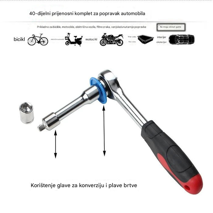 Professional socket wrench sets for automotive repair and home maintenance