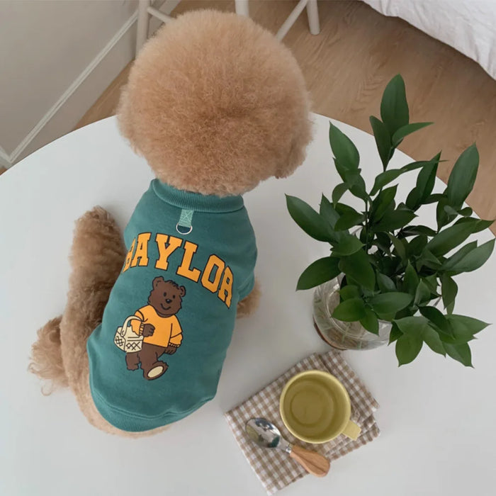 Cute cat and dog fleece hoodie