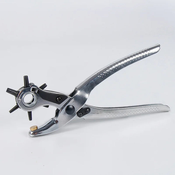 Multifunctional hole punching riveting winking hand-held pliers