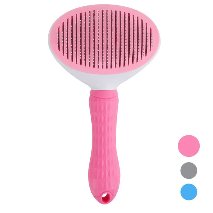 Professional pet grooming brush, one-click self-cleaning hair remover