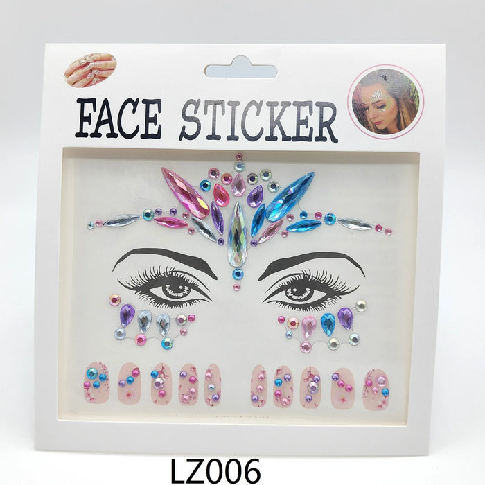 Gemstone Stickers for Glamorous Makeup Nail Art DIY Projects in European and American Style