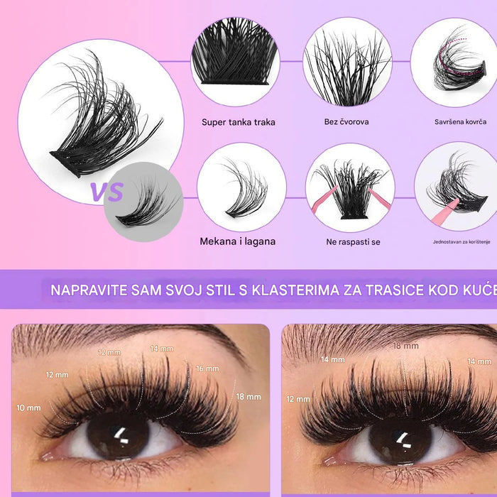 Reusable Thick Curly False Eyelash Set, Creating A Full and Natural Appearance