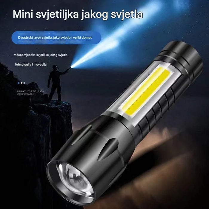 Small plastic flashlight