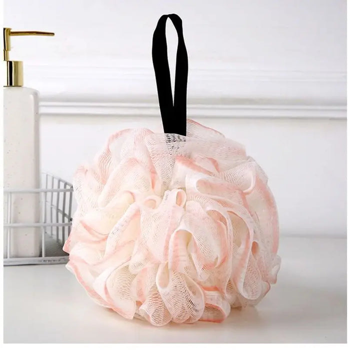 Bath ball does not loose bath flower soft PE bath rub back pearl