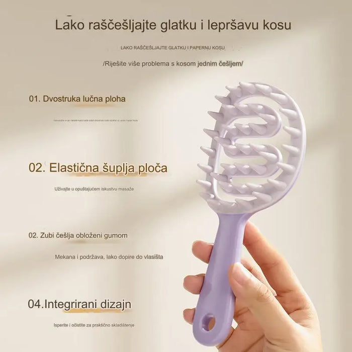 Silicone Shampoo Brush Massage Comb