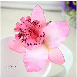 Realistic Orchid Hair Clip for Bridesmaids, Beach Parties and Vacations