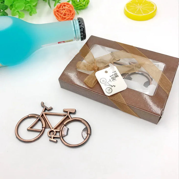 Retro imitation copper bicycle bottle opener