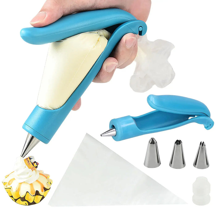 Baking and pastry kits with tube guns and nozzles