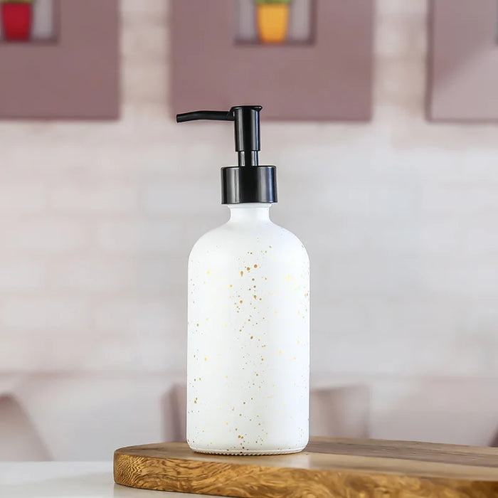 Hand sanitizer foam imitation porcelain glass bottle