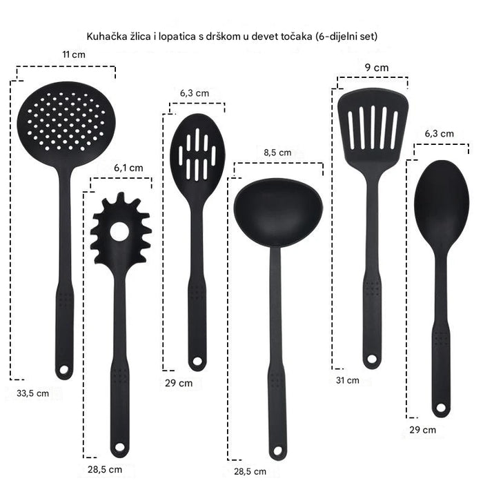 Kitchen cooking utensils set,