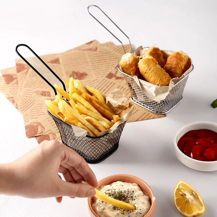 Stainless Steel French Fry Basket Snack Fry Net