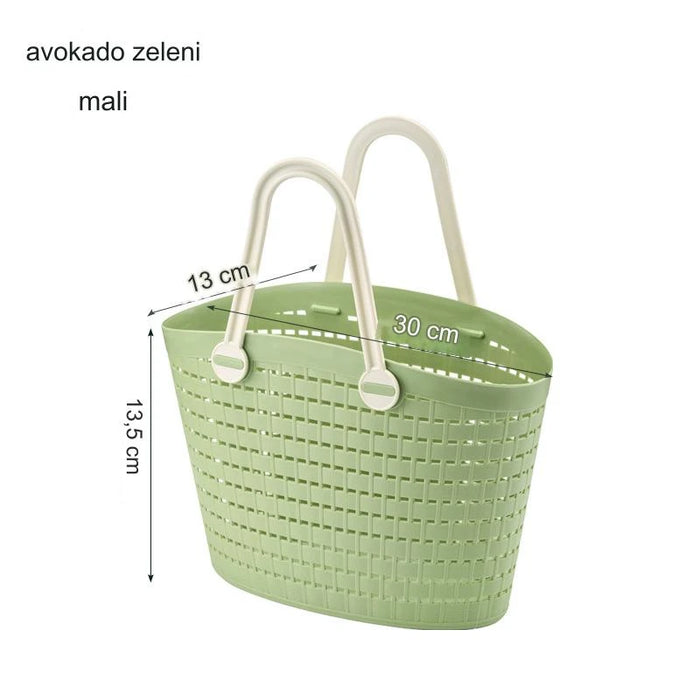 Hand-Woven Foldable Storage Basket for Toy, Bath, and Laundry Organization